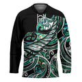 Maori Matariki - Manaia Hockey Jersey Emerald Paua Shell
