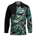 Maori Matariki - Manaia Hockey Jersey Emerald Paua Shell