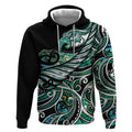 Maori Matariki - Manaia Hoodie Emerald Paua Shell