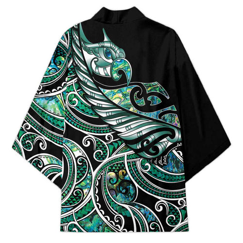 Maori Matariki - Manaia Kimono Emerald Paua Shell