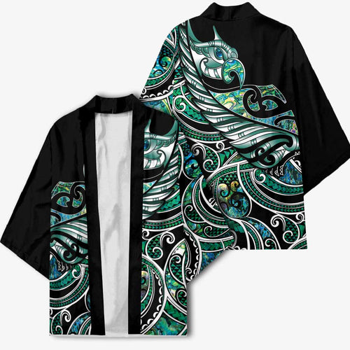 Maori Matariki - Manaia Kimono Emerald Paua Shell