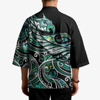Maori Matariki - Manaia Kimono Emerald Paua Shell