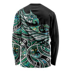 Maori Matariki - Manaia Long Sleeve Shirt Emerald Paua Shell