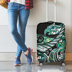 Maori Matariki - Manaia Luggage Cover Emerald Paua Shell