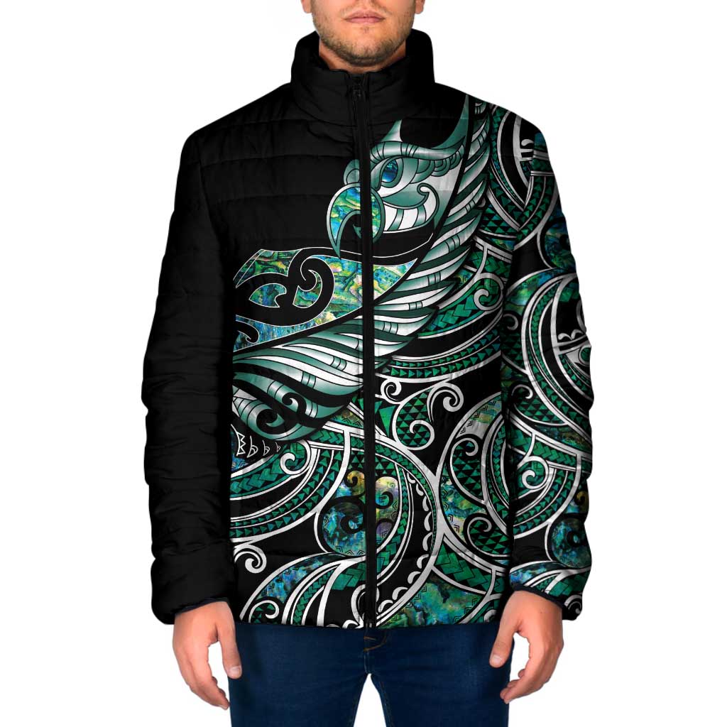 Maori Matariki - Manaia Padded Jacket Emerald Paua Shell