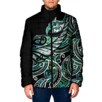 Maori Matariki - Manaia Padded Jacket Emerald Paua Shell