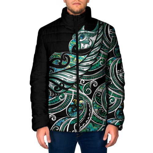 Maori Matariki - Manaia Padded Jacket Emerald Paua Shell