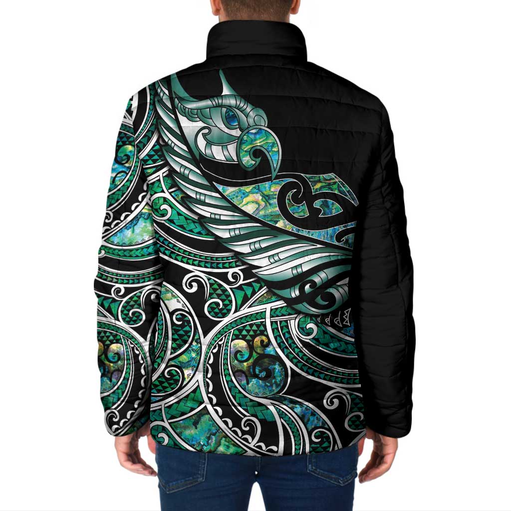 Maori Matariki - Manaia Padded Jacket Emerald Paua Shell