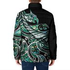 Maori Matariki - Manaia Padded Jacket Emerald Paua Shell