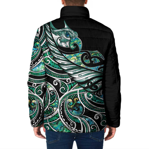 Maori Matariki - Manaia Padded Jacket Emerald Paua Shell