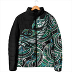 Maori Matariki - Manaia Padded Jacket Emerald Paua Shell