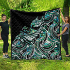 Maori Matariki - Manaia Quilt Emerald Paua Shell