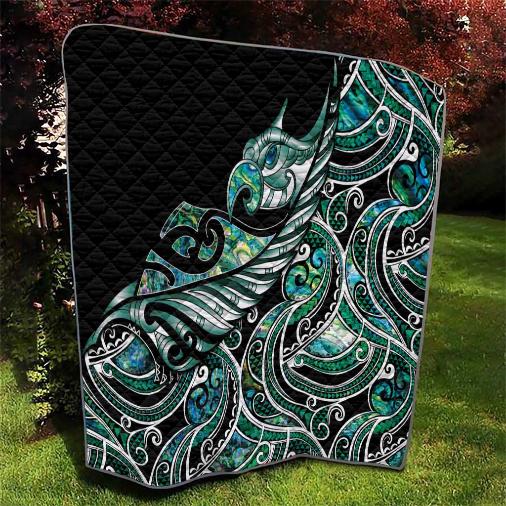Maori Matariki - Manaia Quilt Emerald Paua Shell
