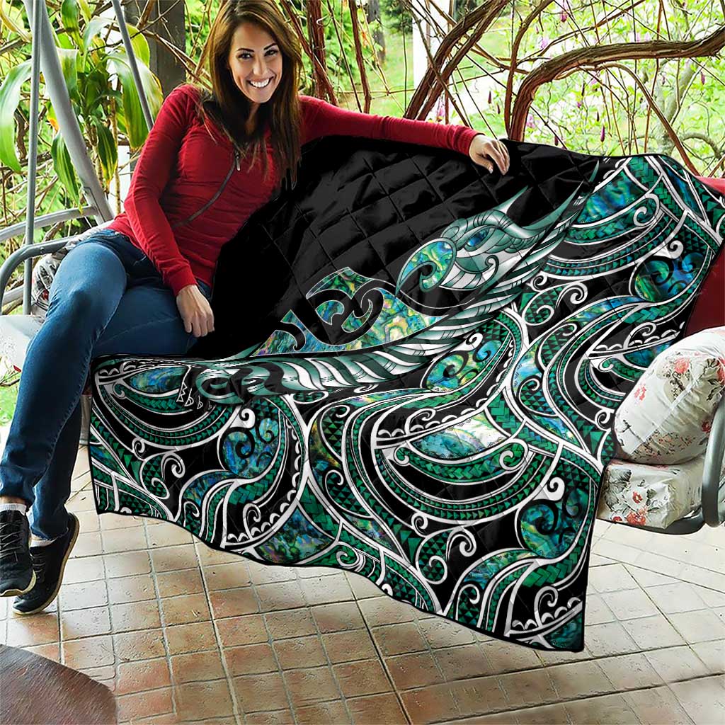 Maori Matariki - Manaia Quilt Emerald Paua Shell