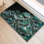 Maori Matariki - Manaia Rubber Doormat Emerald Paua Shell