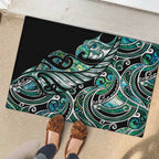 Maori Matariki - Manaia Rubber Doormat Emerald Paua Shell