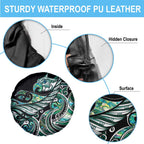Maori Matariki - Manaia Spare Tire Cover Emerald Paua Shell