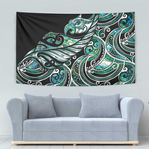 Maori Matariki - Manaia Tapestry Emerald Paua Shell