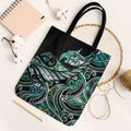 Maori Matariki - Manaia Tote Bag Emerald Paua Shell