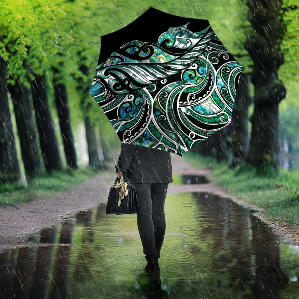 Maori Matariki - Manaia Umbrella Emerald Paua Shell