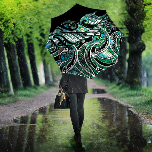 Maori Matariki - Manaia Umbrella Emerald Paua Shell