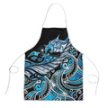 Maori Matariki - Manaia Apron Galaxy Blue Paua Shell