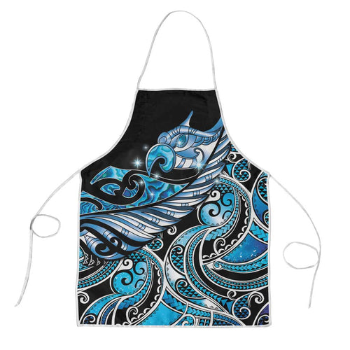 Maori Matariki - Manaia Apron Galaxy Blue Paua Shell