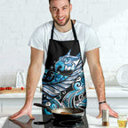Maori Matariki - Manaia Apron Galaxy Blue Paua Shell