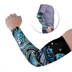 Maori Matariki - Manaia Arm Sleeves Galaxy Blue Paua Shell