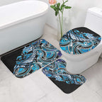 Maori Matariki - Manaia Bathroom Set Galaxy Blue Paua Shell