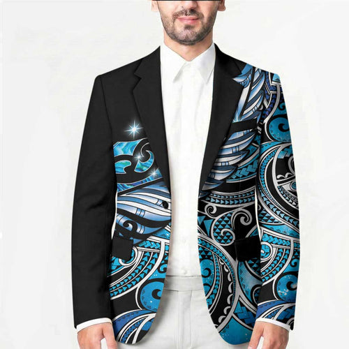 Maori Matariki - Manaia Blazer Galaxy Blue Paua Shell