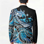 Maori Matariki - Manaia Blazer Galaxy Blue Paua Shell