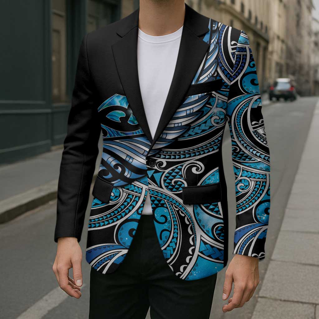 Maori Matariki - Manaia Blazer Galaxy Blue Paua Shell