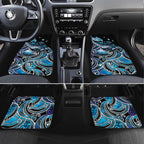 Maori Matariki - Manaia Car Mats Galaxy Blue Paua Shell