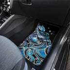 Maori Matariki - Manaia Car Mats Galaxy Blue Paua Shell