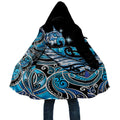 Maori Matariki - Manaia Cloak Galaxy Blue Paua Shell