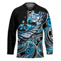 Maori Matariki - Manaia Hockey Jersey Galaxy Blue Paua Shell