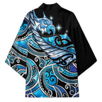 Maori Matariki - Manaia Kimono Galaxy Blue Paua Shell
