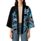 Maori Matariki - Manaia Kimono Galaxy Blue Paua Shell