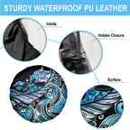 Maori Matariki - Manaia Spare Tire Cover Galaxy Blue Paua Shell