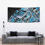 Maori Matariki - Manaia Tapestry Galaxy Blue Paua Shell
