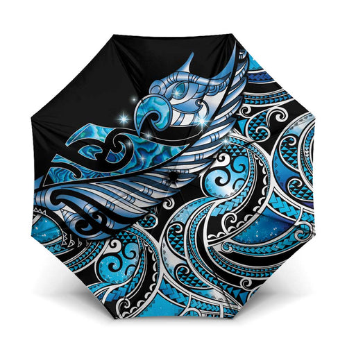 Maori Matariki - Manaia Umbrella Galaxy Blue Paua Shell