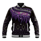 Aotearoa Maori Ngati Porou Iwi Baseball Jacket Korowai Tukutuku Kaokao Motifs