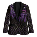 Aotearoa Maori Ngati Porou Iwi Blazer Korowai Tukutuku Kaokao Motifs