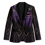 Aotearoa Maori Ngati Porou Iwi Blazer Korowai Tukutuku Kaokao Motifs