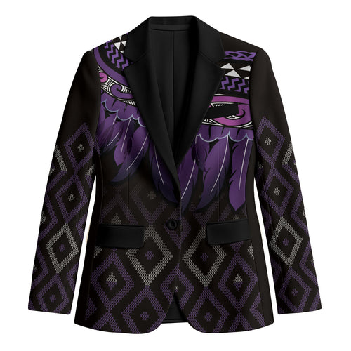 Aotearoa Maori Ngati Porou Iwi Blazer Korowai Tukutuku Kaokao Motifs