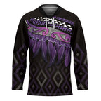 Aotearoa Maori Ngati Porou Iwi Hockey Jersey Korowai Tukutuku Kaokao Motifs