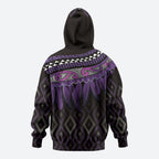 Aotearoa Maori Ngati Porou Iwi Hoodie Korowai Tukutuku Kaokao Motifs
