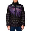 Aotearoa Maori Ngati Porou Iwi Padded Jacket Korowai Tukutuku Kaokao Motifs