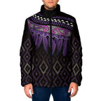 Aotearoa Maori Ngati Porou Iwi Padded Jacket Korowai Tukutuku Kaokao Motifs